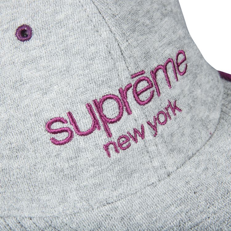 Supreme Terry Classic Logo 6 Panel Grey
