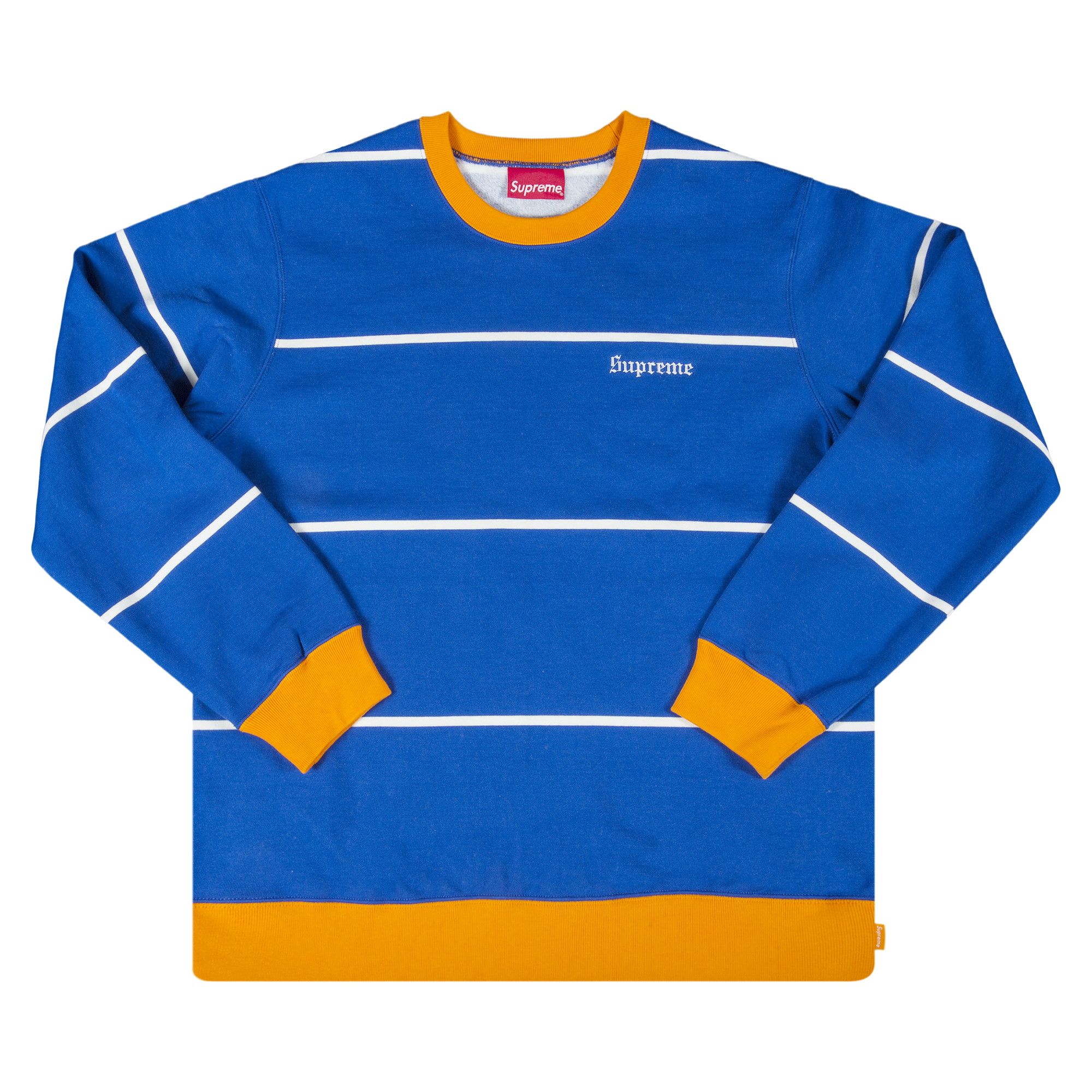 Supreme striped crewneck sale