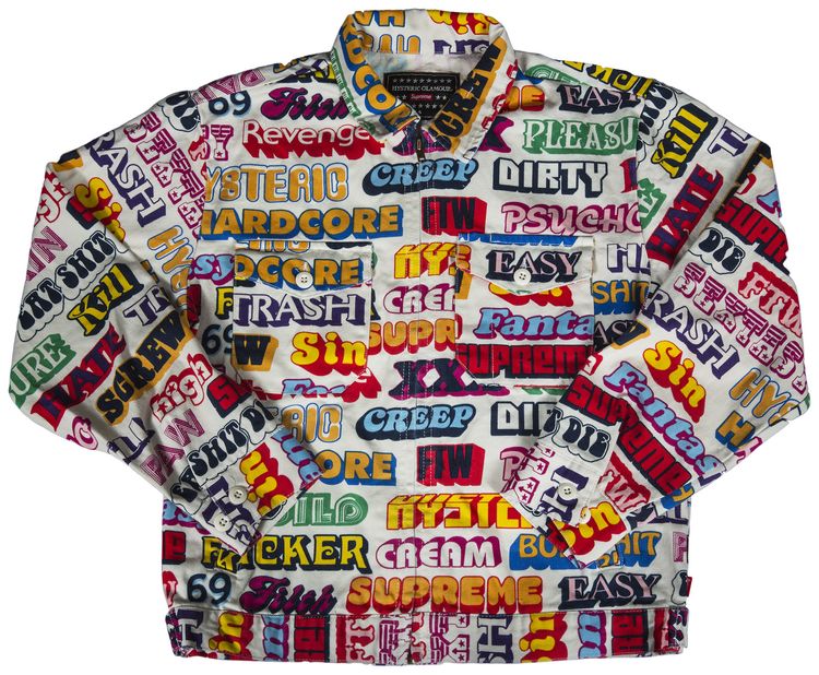 Supreme x Hysteric Glamour Text Work Jacket White