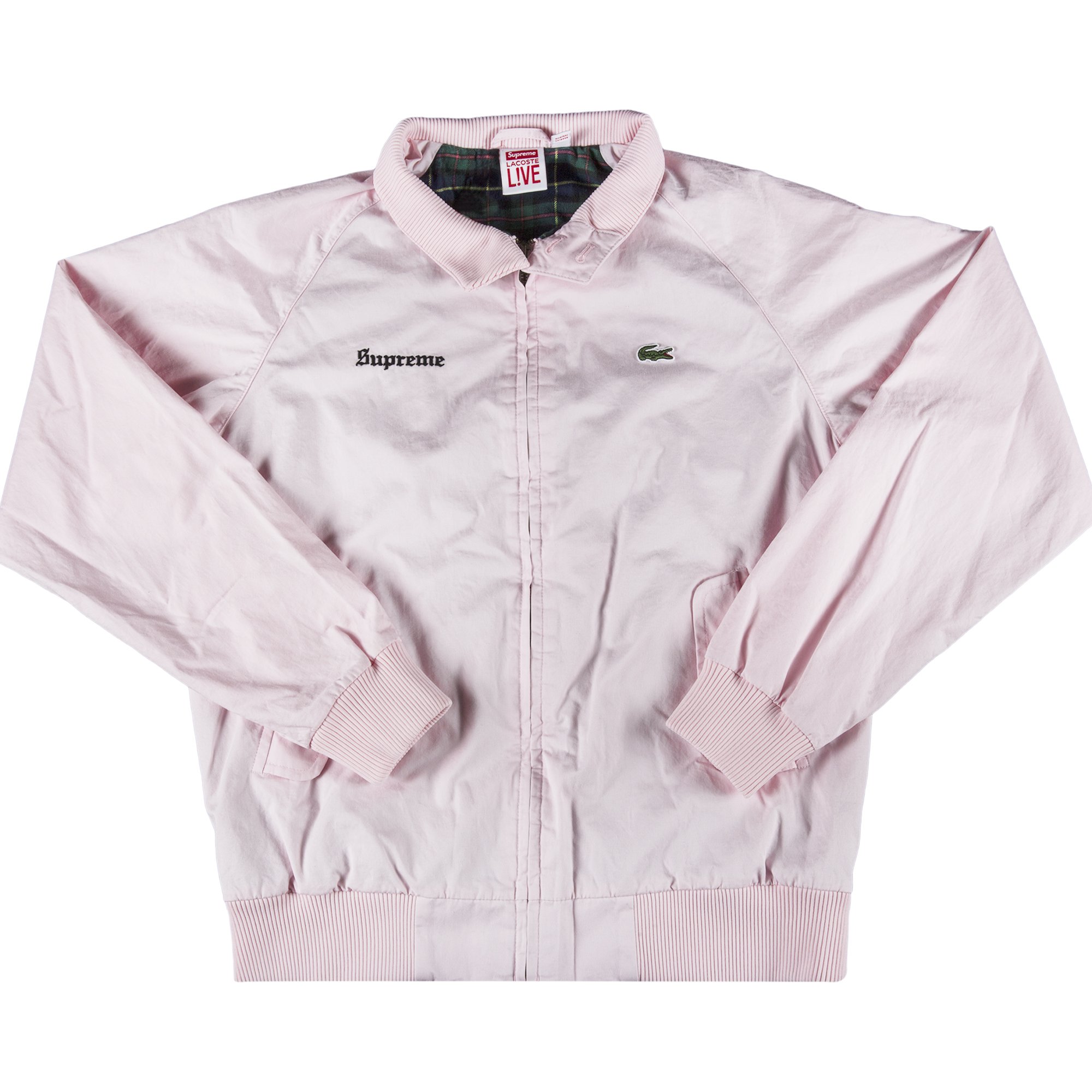 Buy Supreme x Lacoste Harrington Jacket 'Pink' - SS17J2 PINK | GOAT