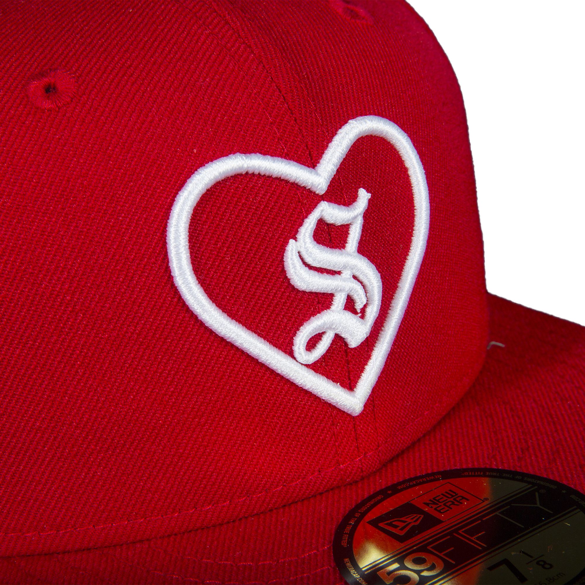 Buy Supreme Heart New Era 'Red' - FW17H105 RED | GOAT