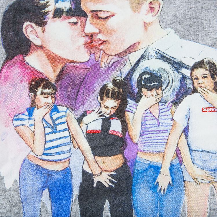 Supreme Kiss T Shirt Grey