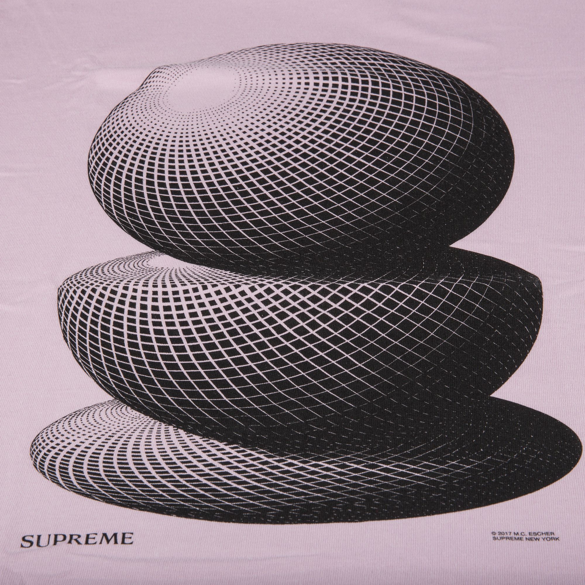 Buy Supreme M.C. Escher Three Spheres T-Shirt 'Pink' - SS17T3 PINK