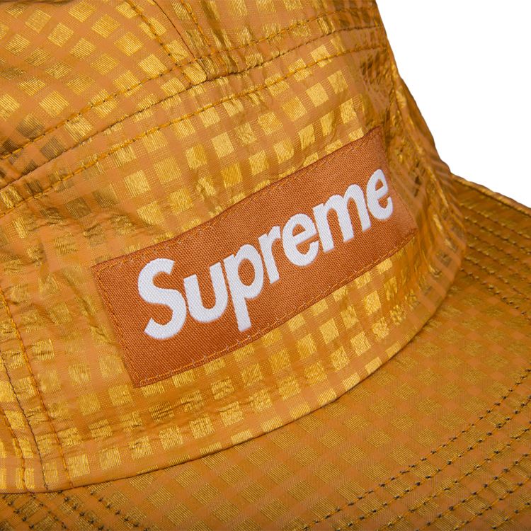 Supreme Metallic Check Camp Cap Orange