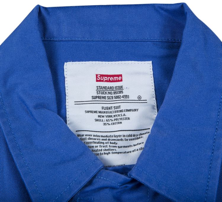 Supreme Flight Suit Royal Blue