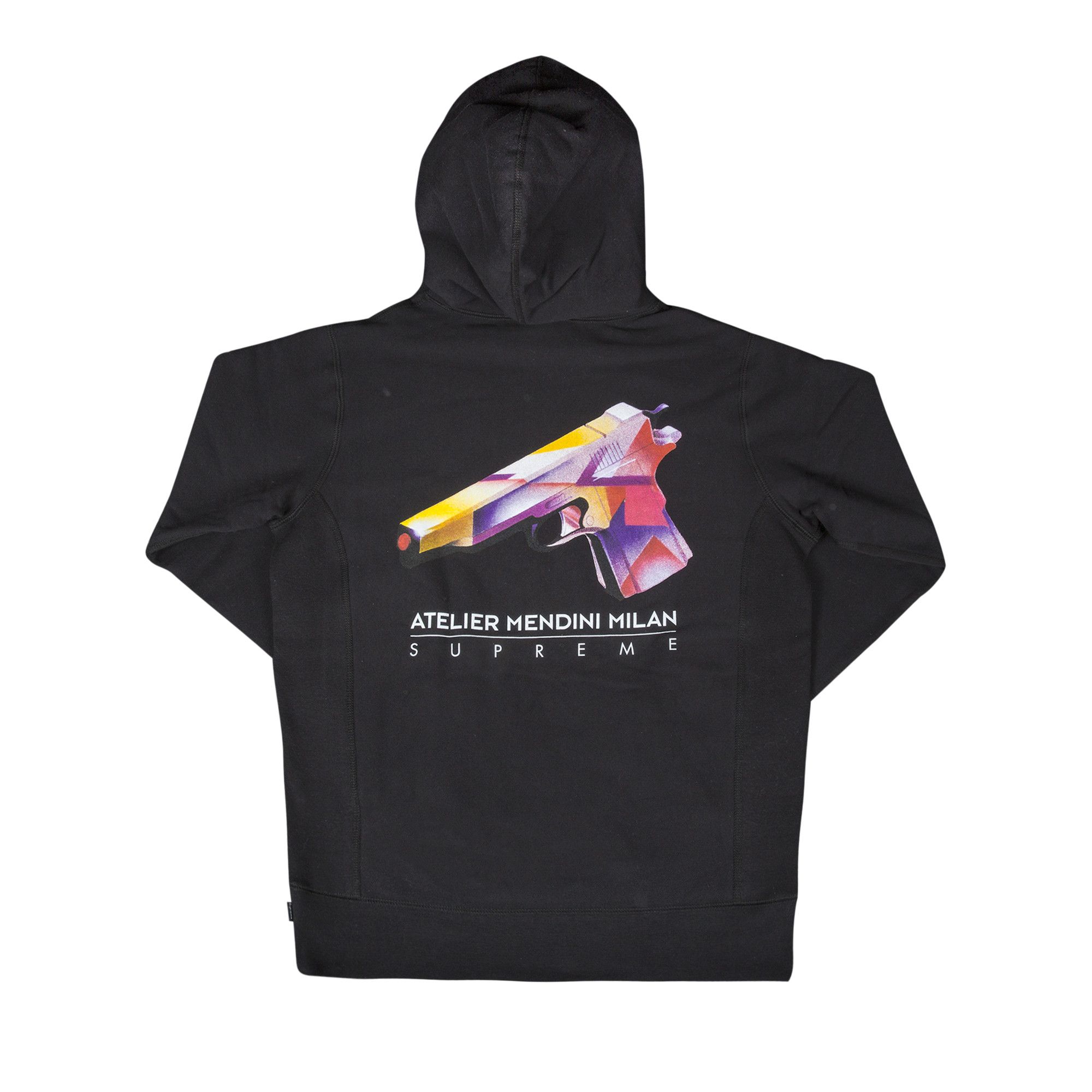 Buy Supreme x Mendini Gun Hooded Sweatshirt 'Black' - SS16SW57