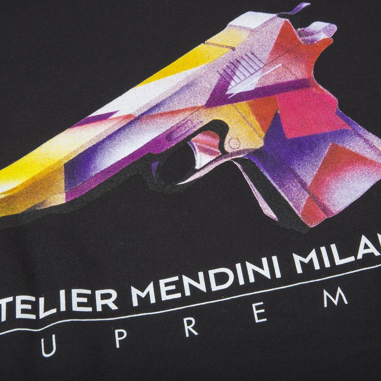 Supreme x Mendini Gun Hooded Sweatshirt Black