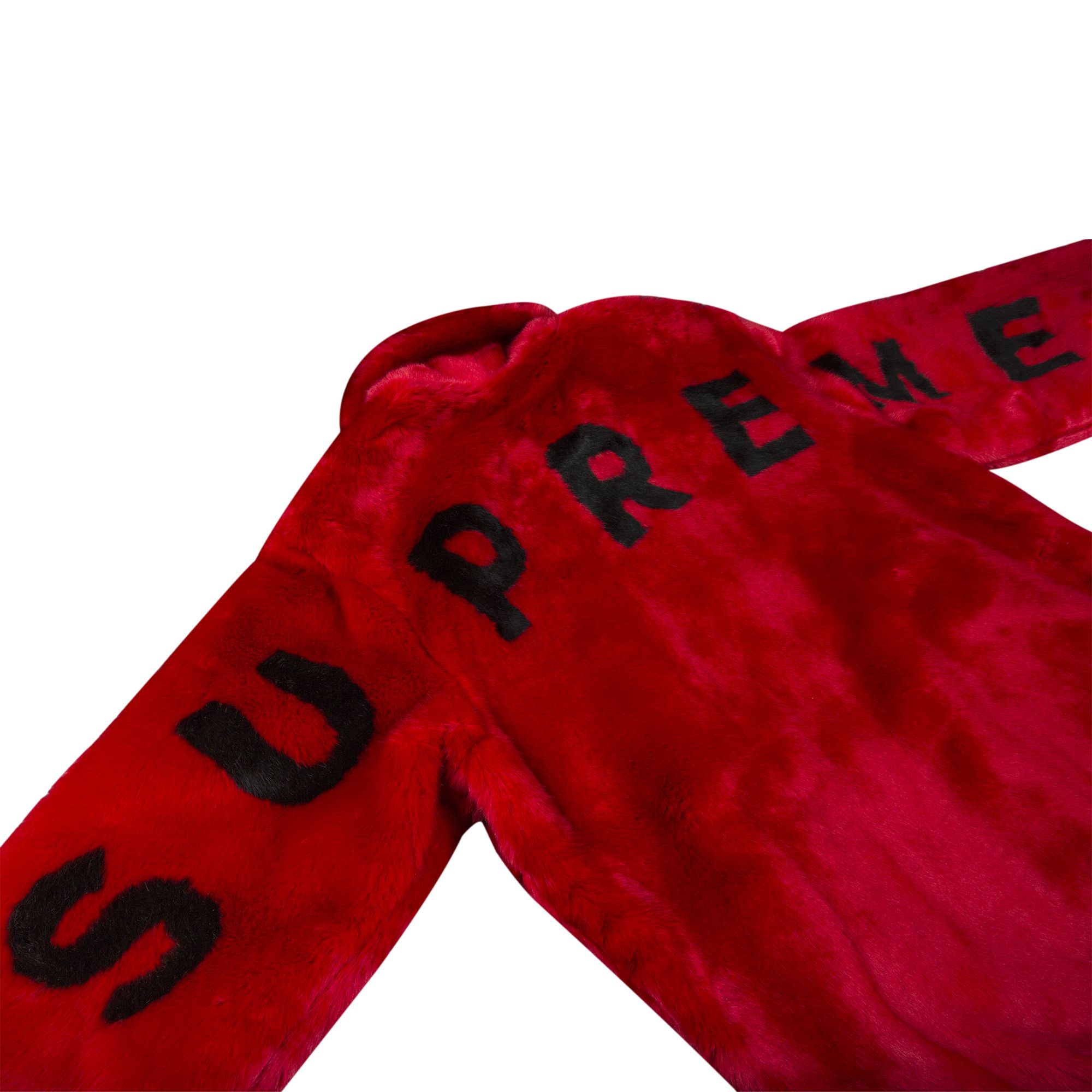 Buy Supreme Faux Fur Bomber Jacket Red SS17J22 RED GOAT CA