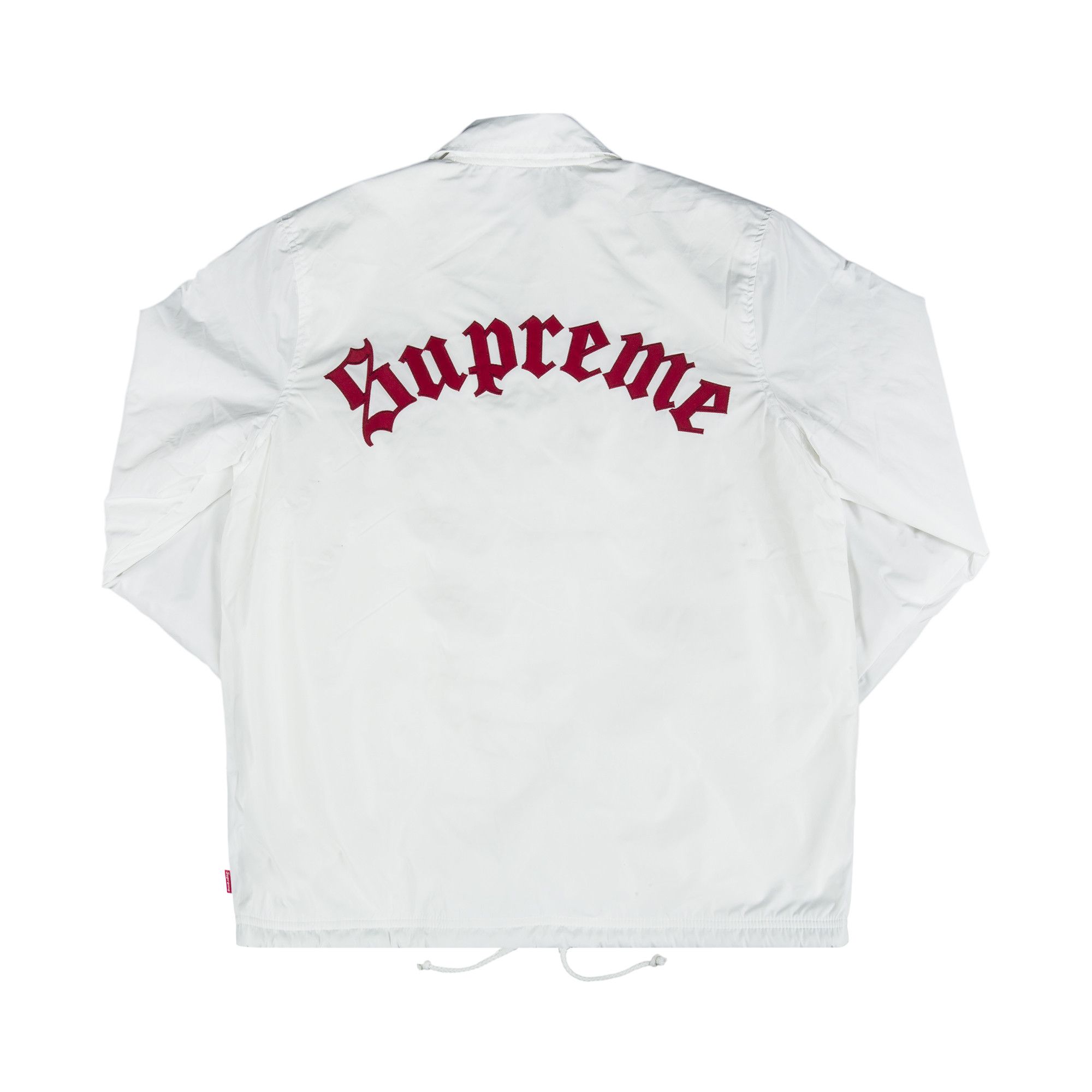 激安先着 Supreme m Size Old 'White' Jacket Coaches English ジャケット・アウター