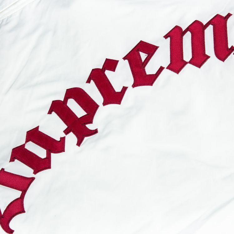 Supreme Old English Coaches Jacket White