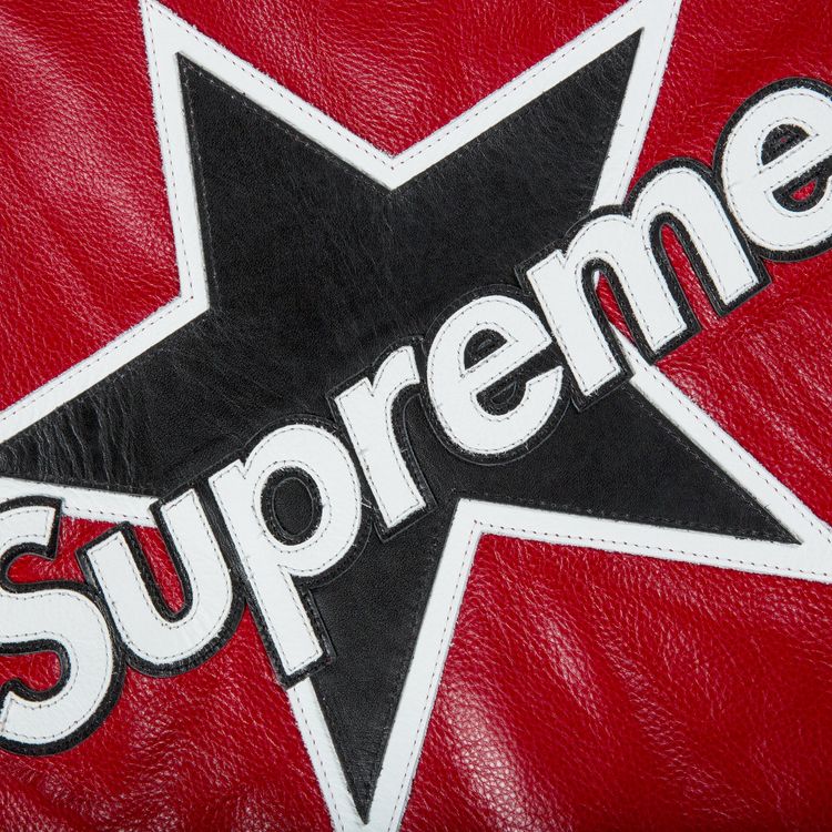 Supreme x Vanson Leather Star Jacket White