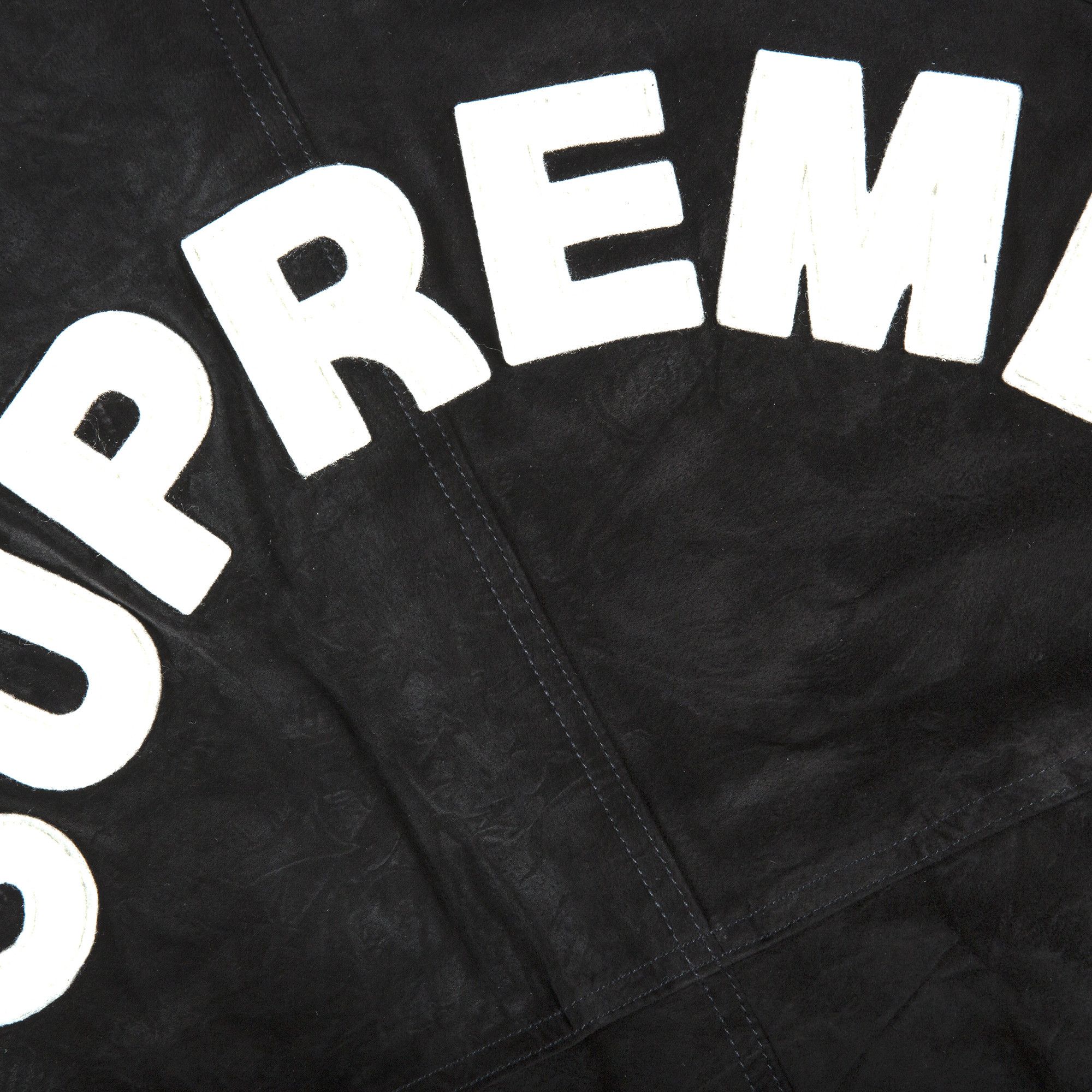Supreme suede varsity jacket deals