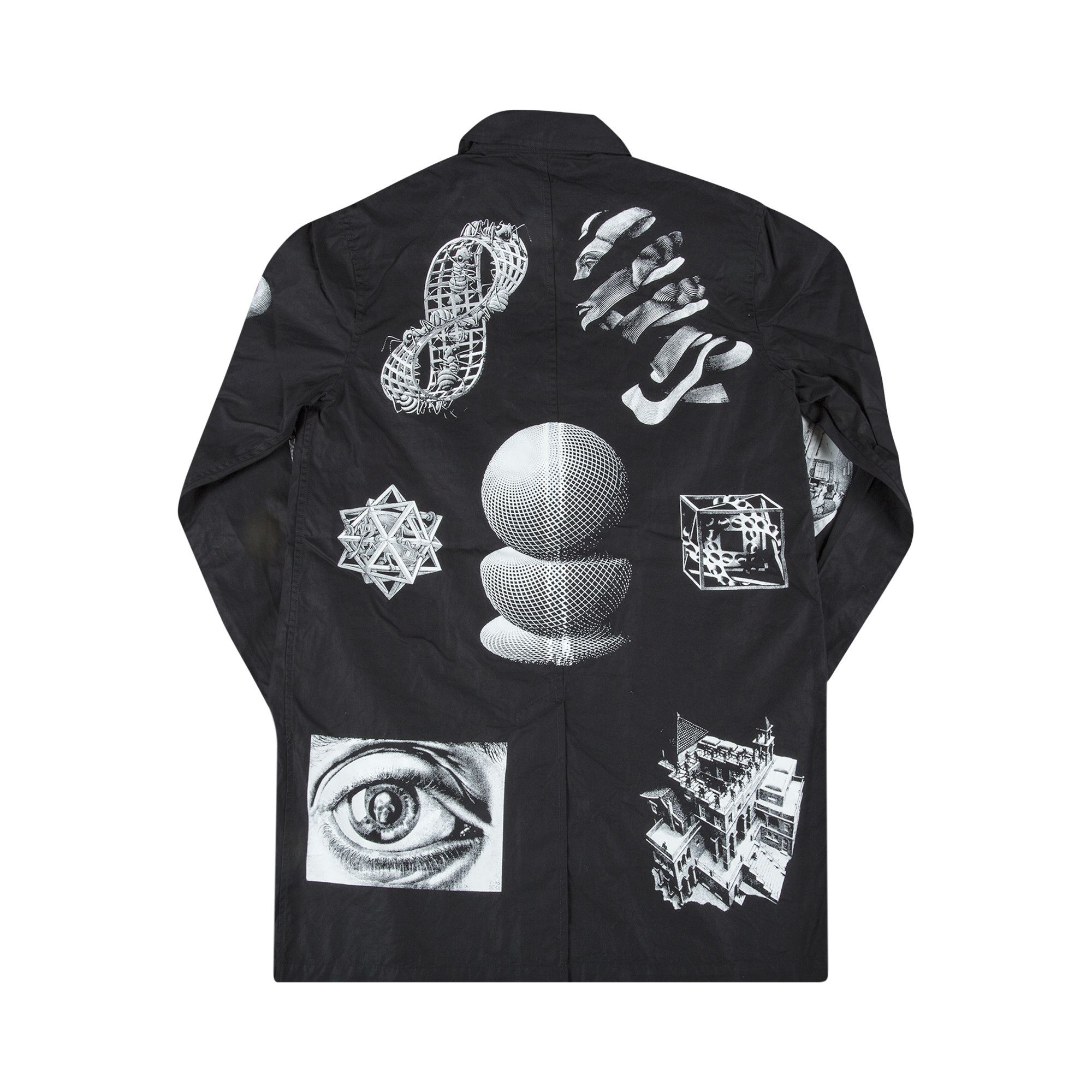 Buy Supreme M.C. Escher Trench Coat 'Black' - SS17J63 BLACK
