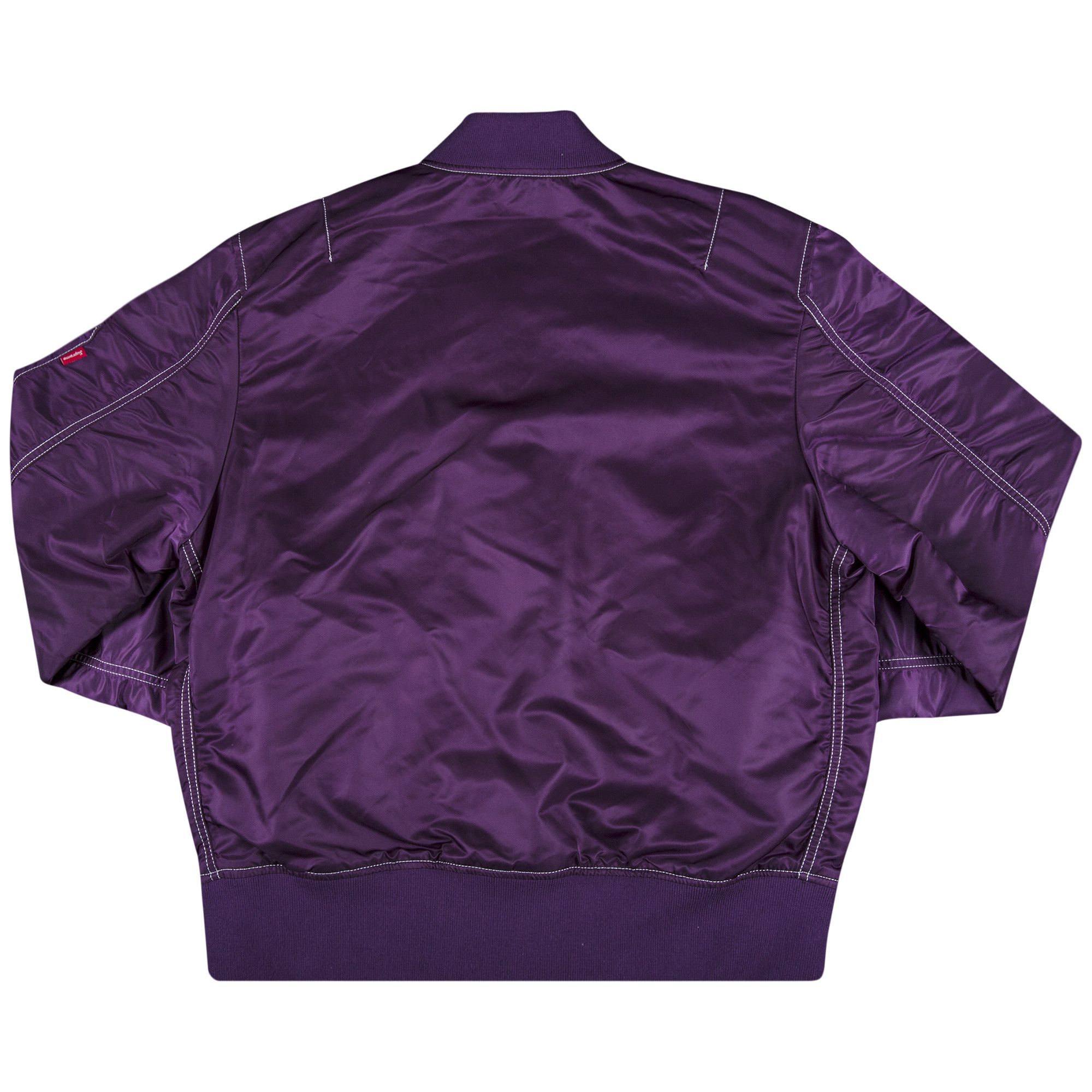 Buy Supreme Contrast Stitch Reversible MA-1 Jacket 'Purple