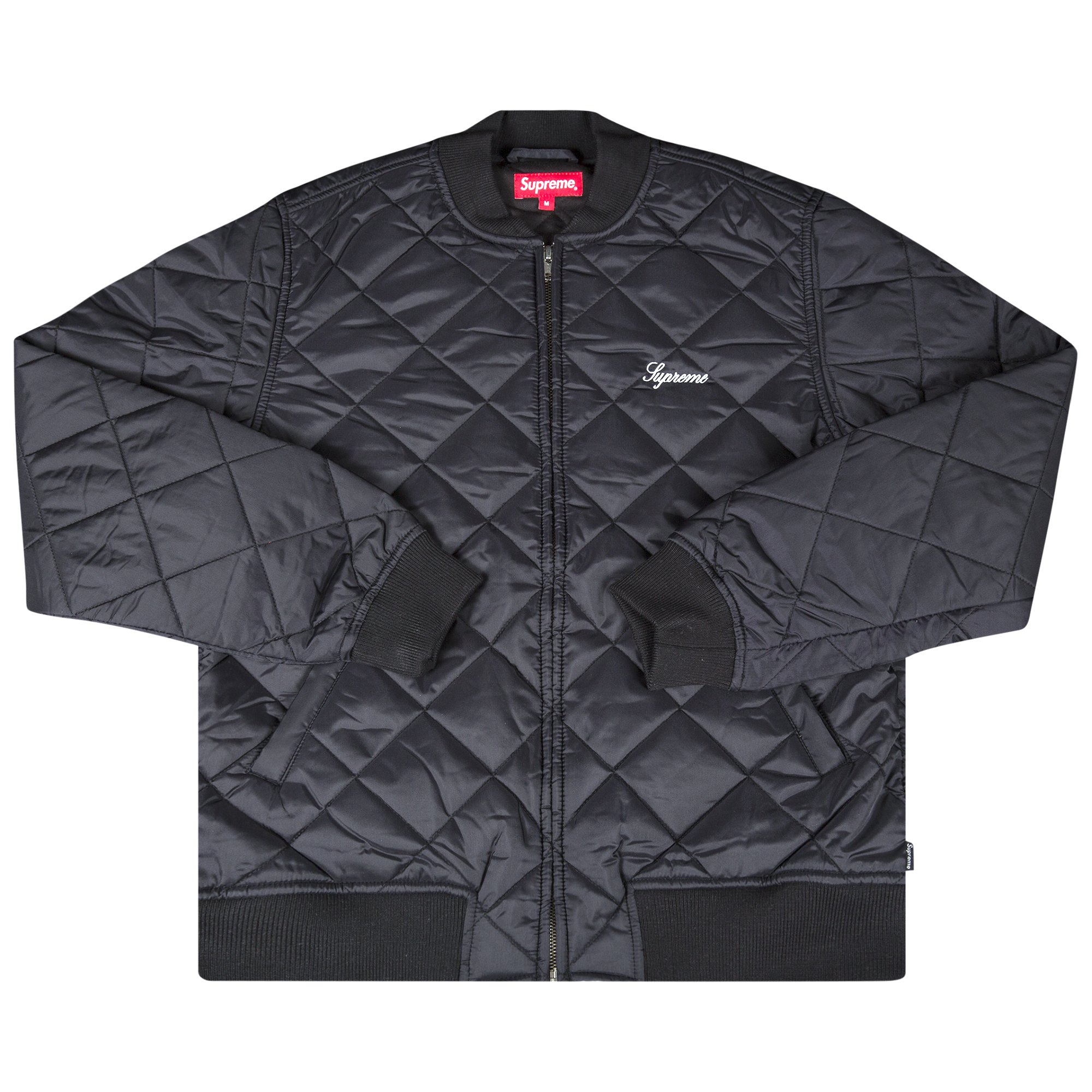 Buy Supreme Sequin Patch Quilted Bomber Jacket 'Black' - SS16J20