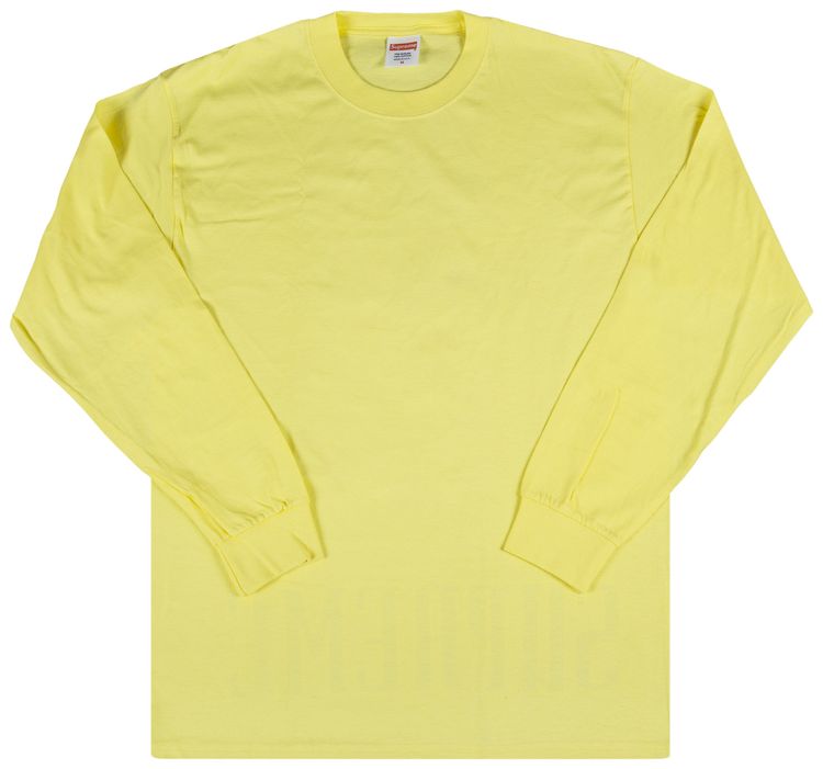 Supreme Suicidal Long Sleeve T Shirt Yellow