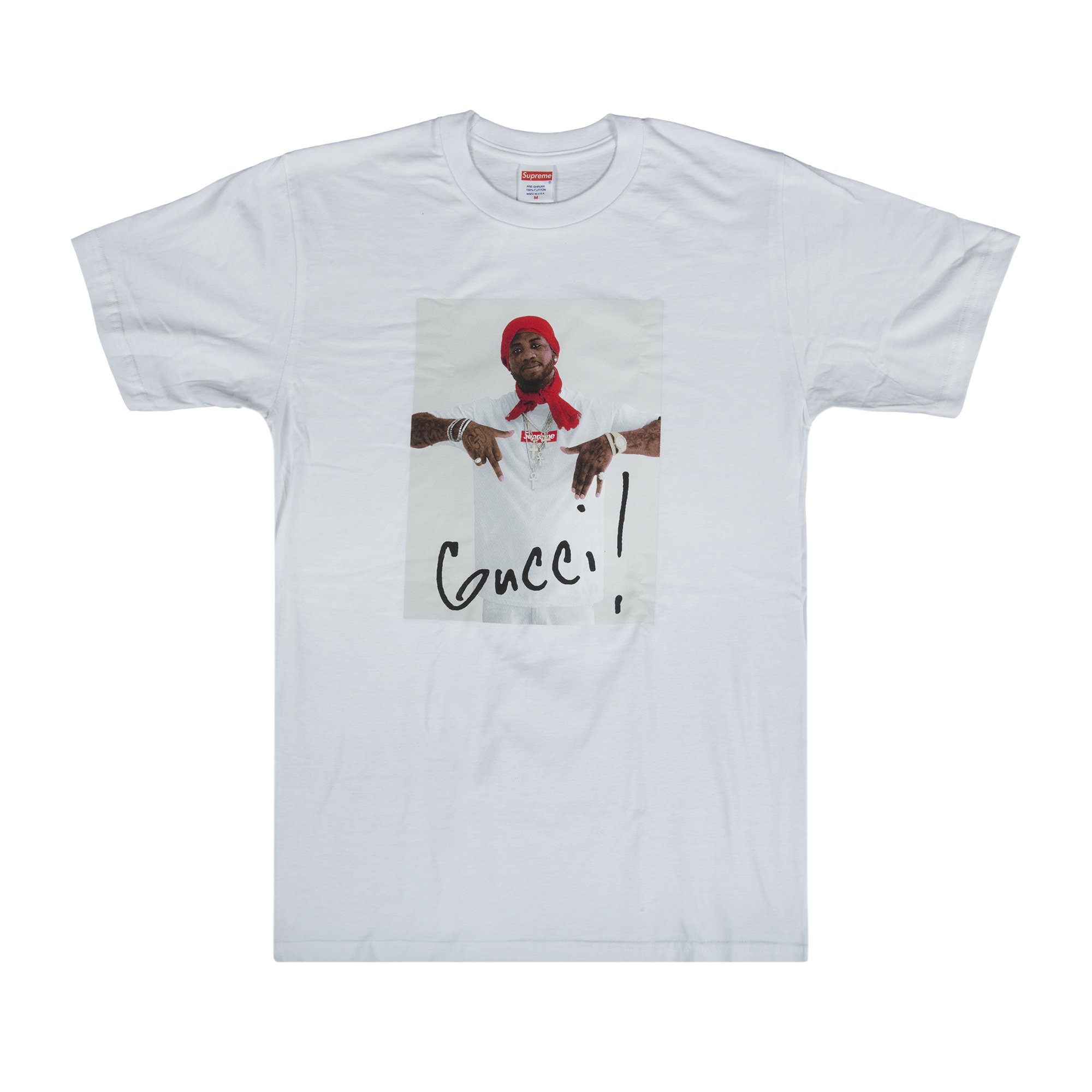 Buy Supreme Gucci Mane T-Shirt 'White' - FW16T27 WHITE | GOAT