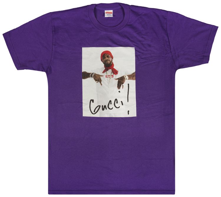 Supreme Gucci Mane T Shirt Purple