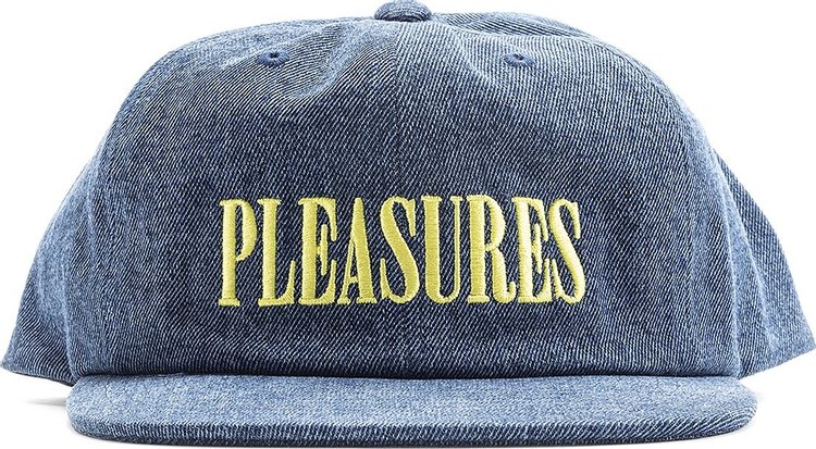 Pleasures Core Logo Denim Snapback Hat 'Washed'