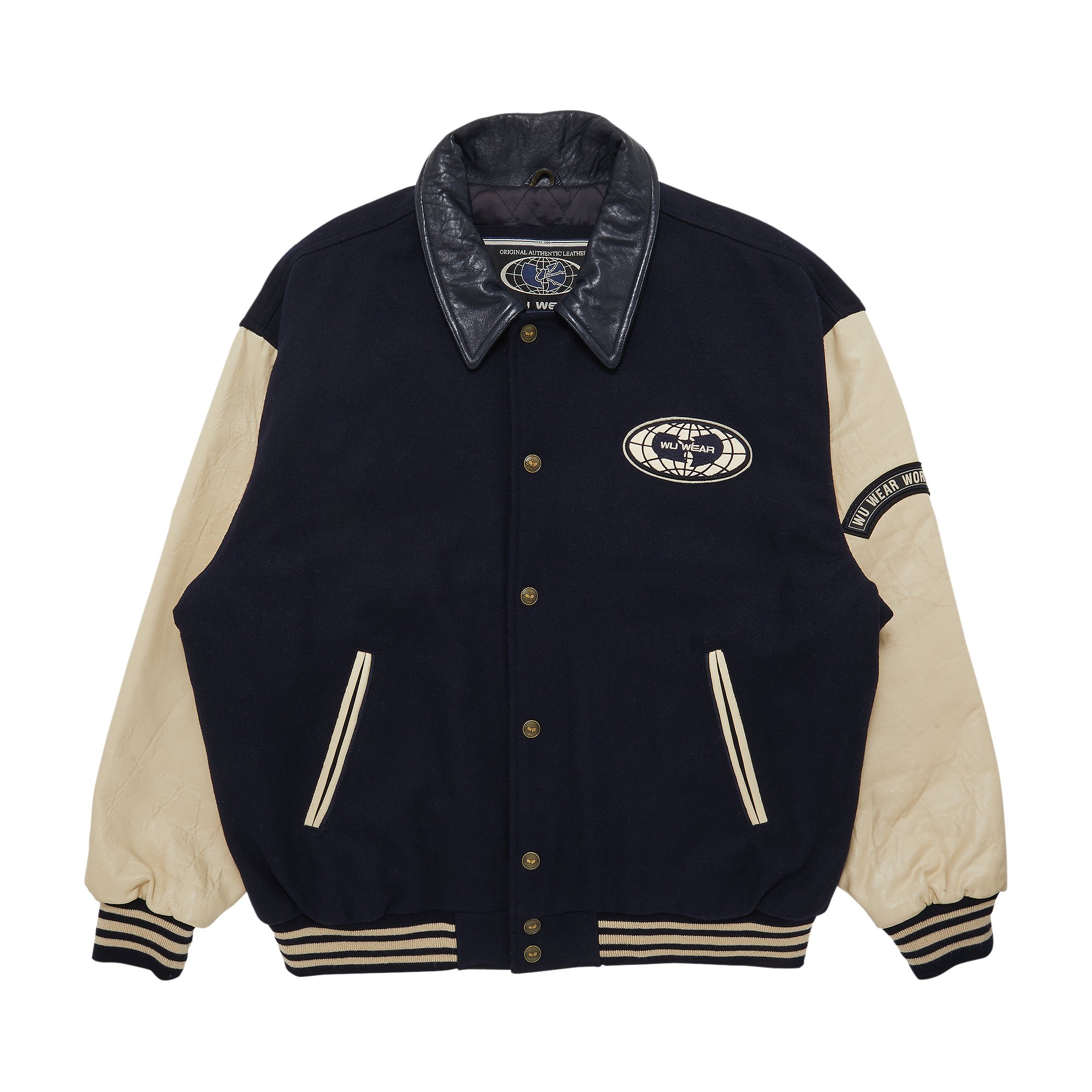 Buy Vintage Wu Wear Wu-Tang Clan Leather Varsity Jacket - 6641 