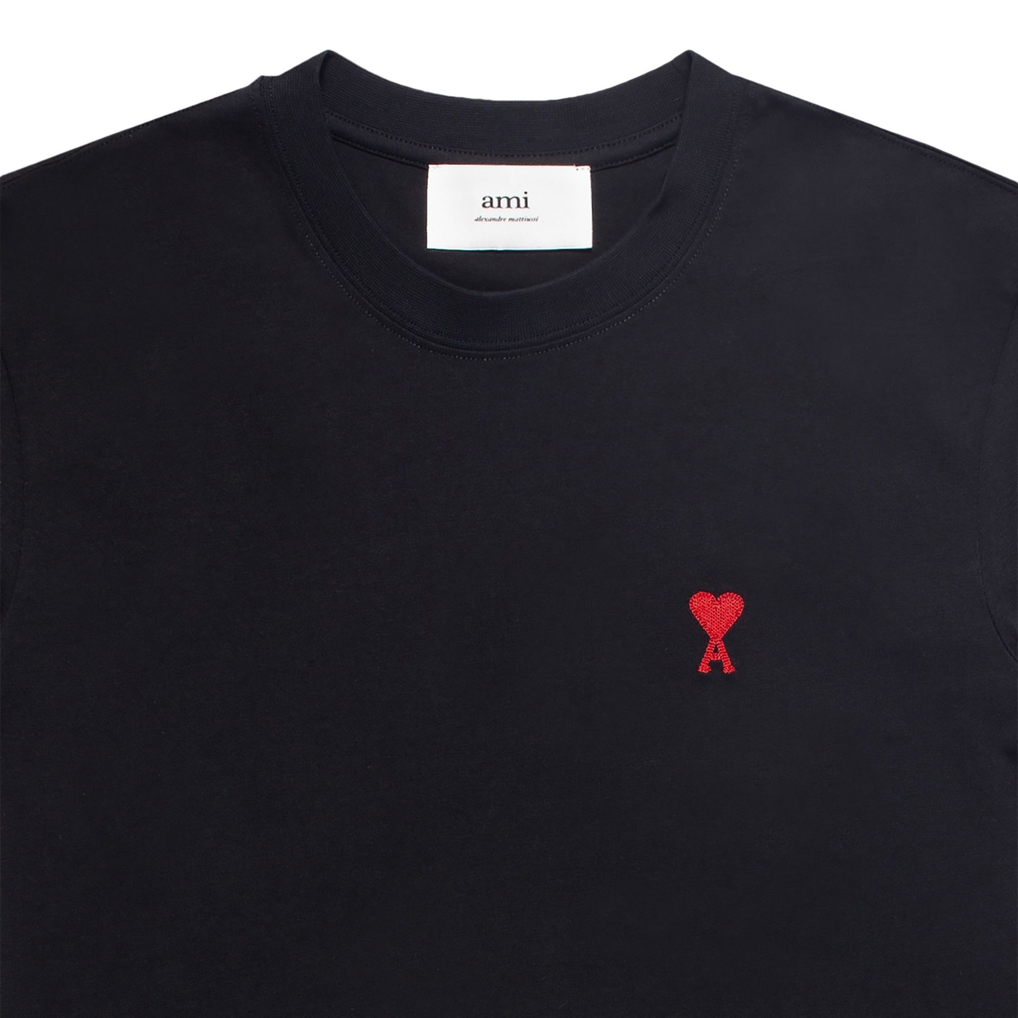 AMI｜ (BFUTS235 724 001) Buy Ami T-Shirt 'Black' - BFUTS001 724 001 | GOAT