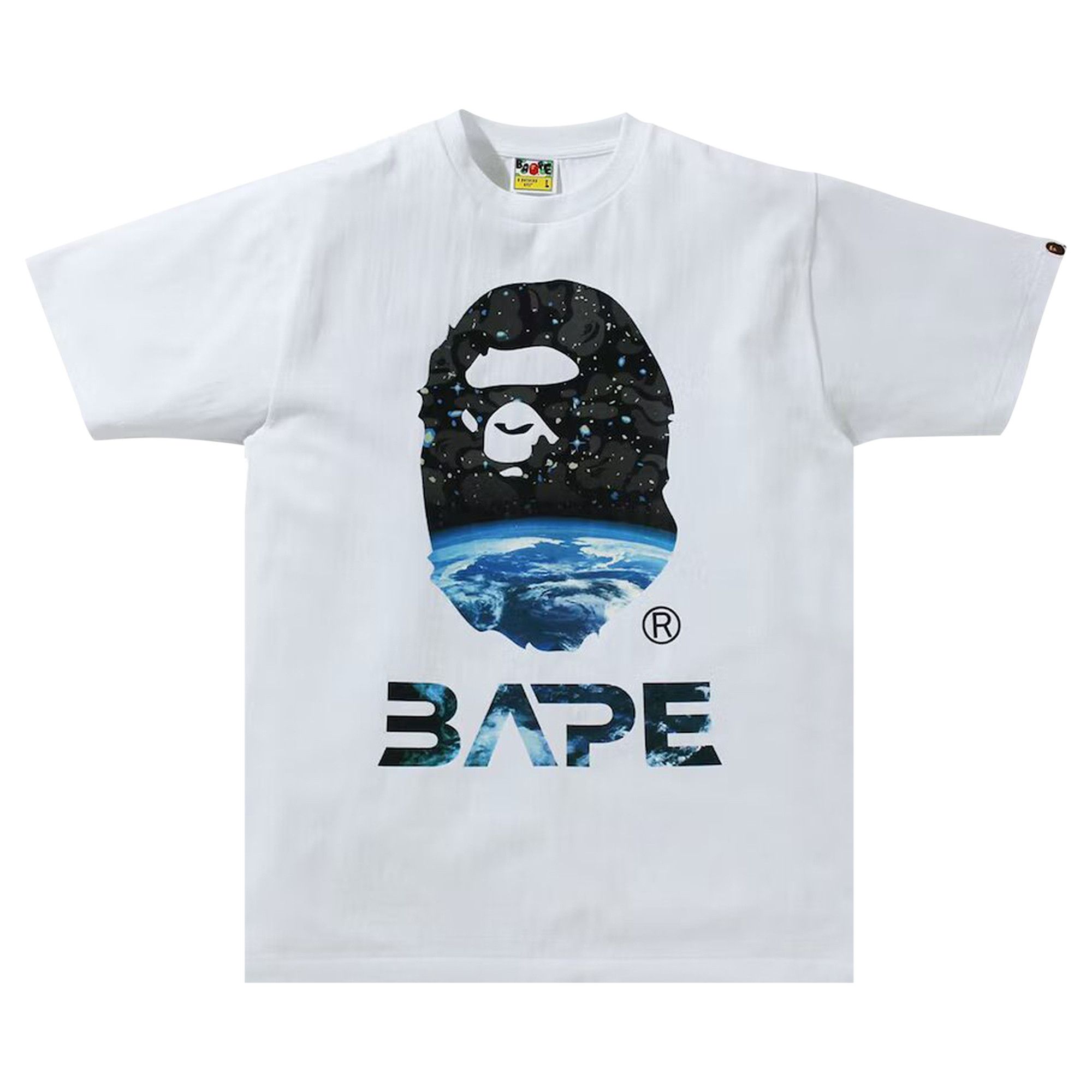 Space camo bape cheap shirt