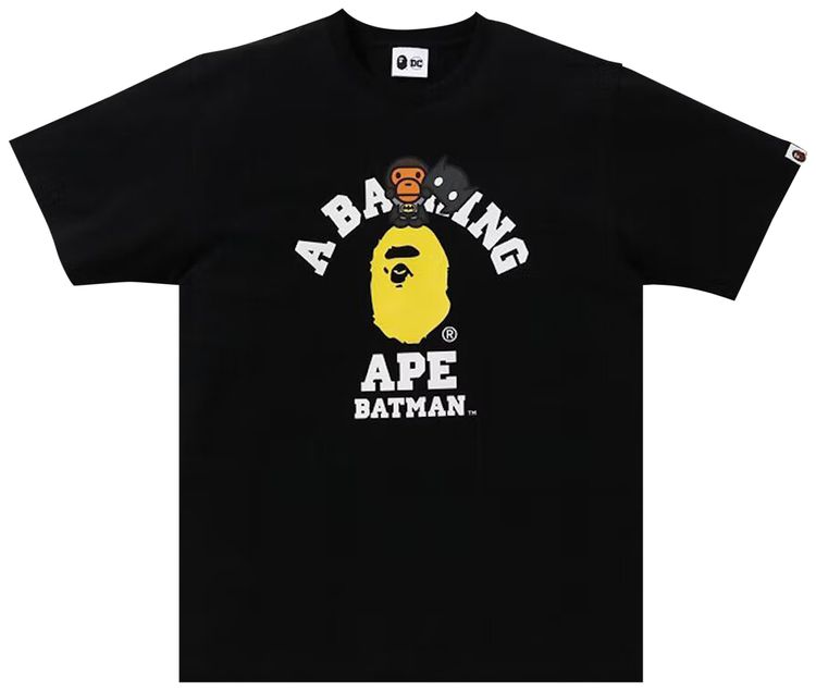 Buy BAPE x DC Baby Milo Batman College Tee 