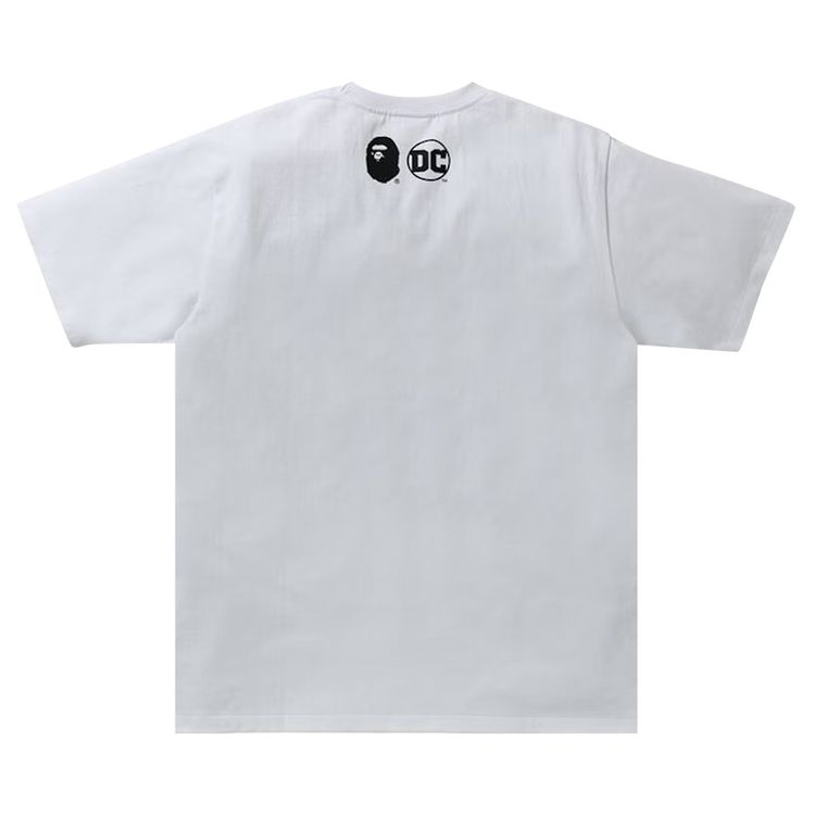 BAPE x DC Baby Milo Batman College Tee White