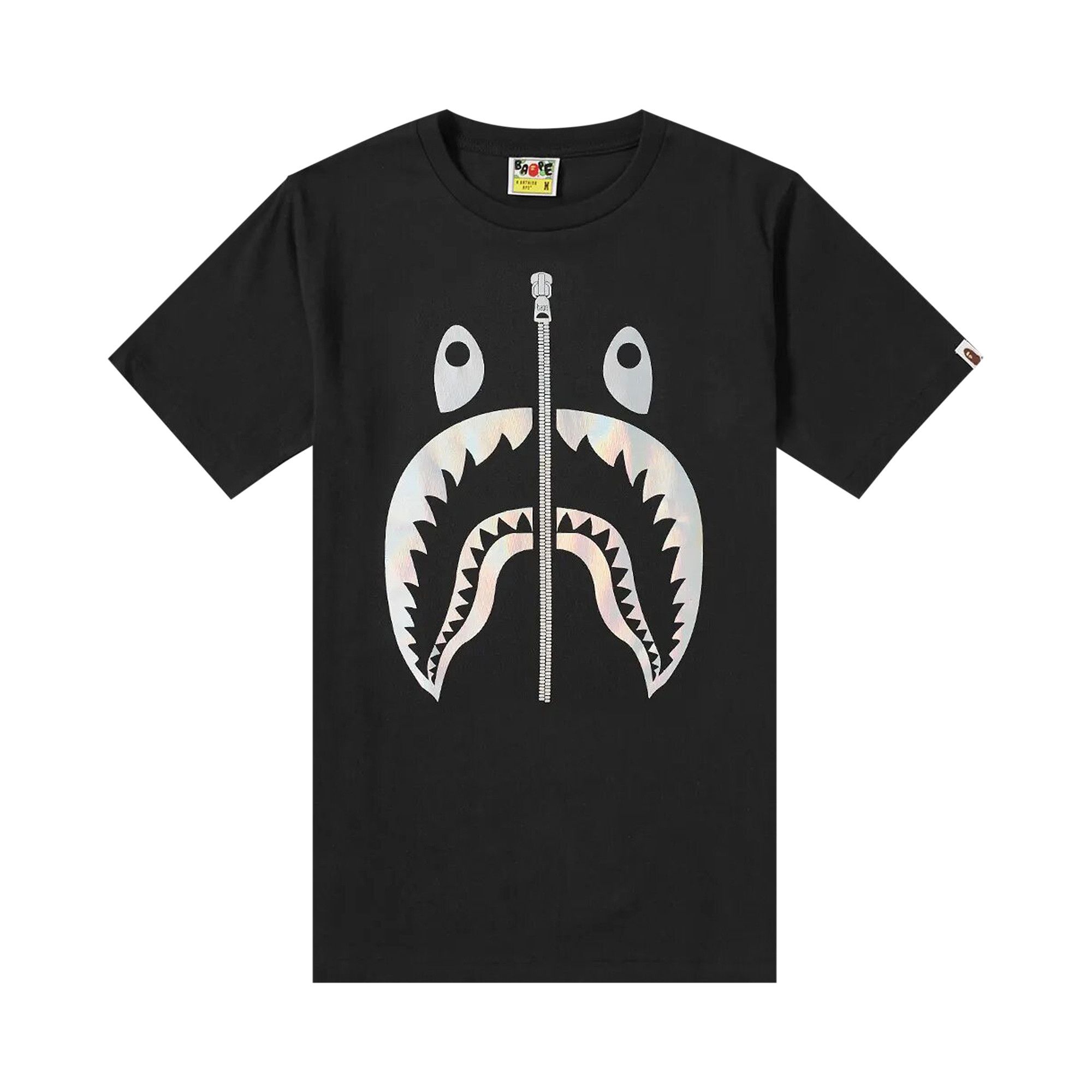 Black bape shark tee cheap