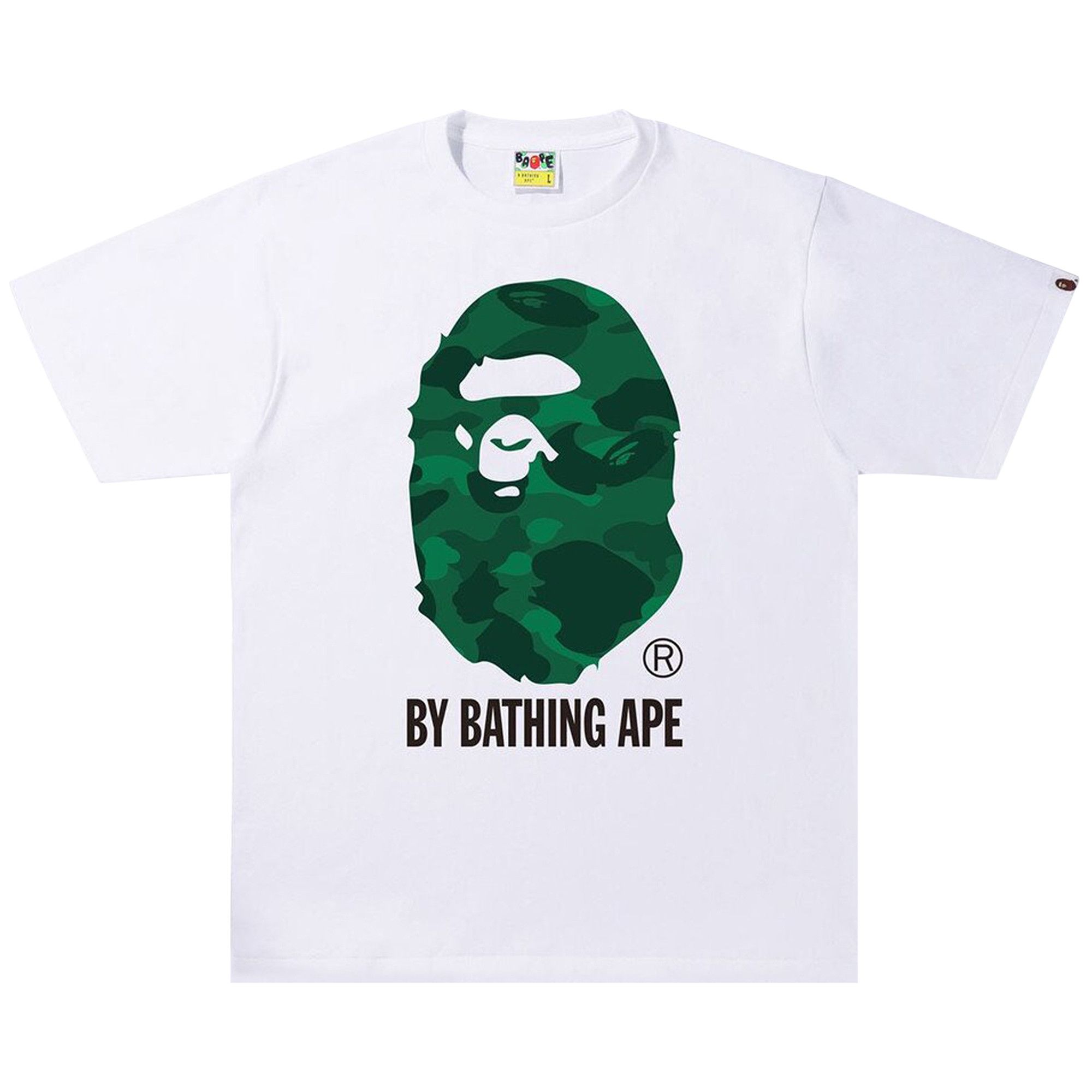 Buy BAPE Color Camo By Bathing Ape Tee White Green 1I30 110 019 WHITE GREEN GOAT