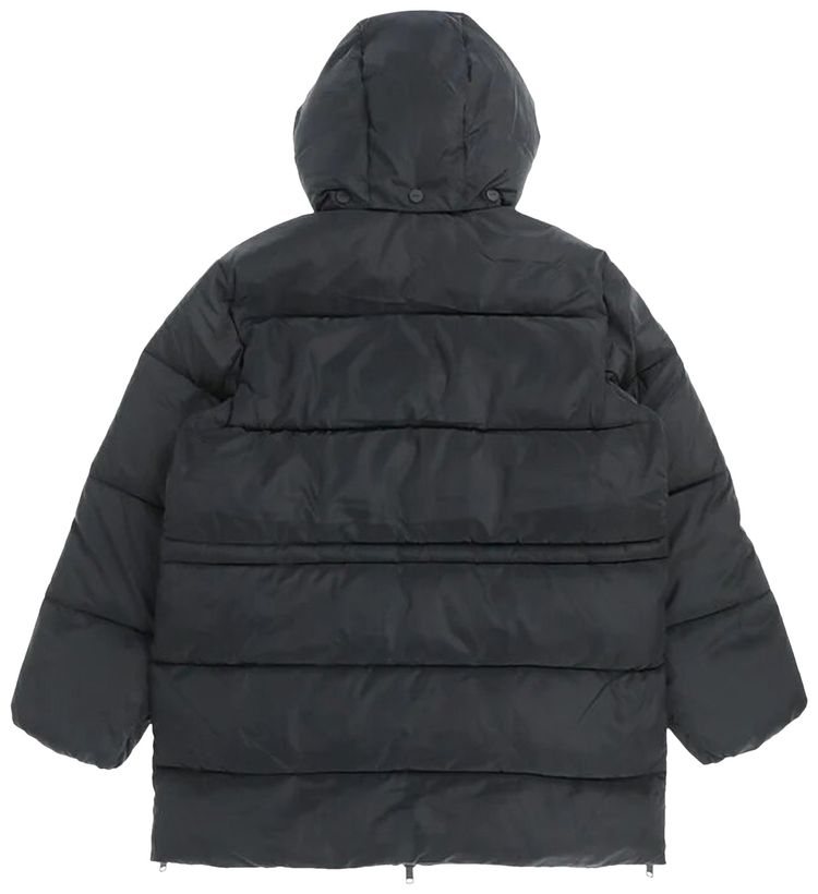 GANNI Tech Puffer Oversized Midi Jacket Phantom