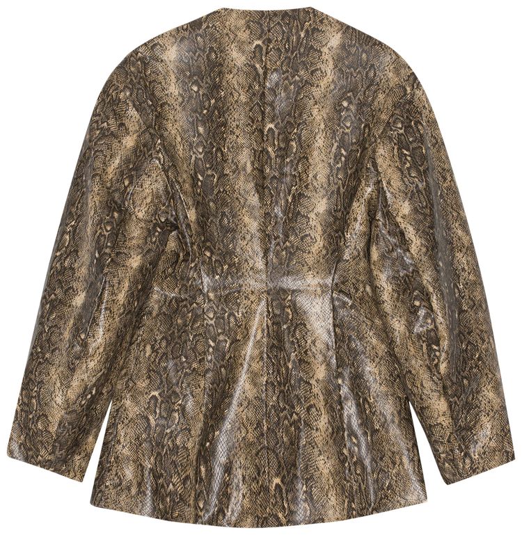 GANNI Snake Fitted Blazer Snake Starfish