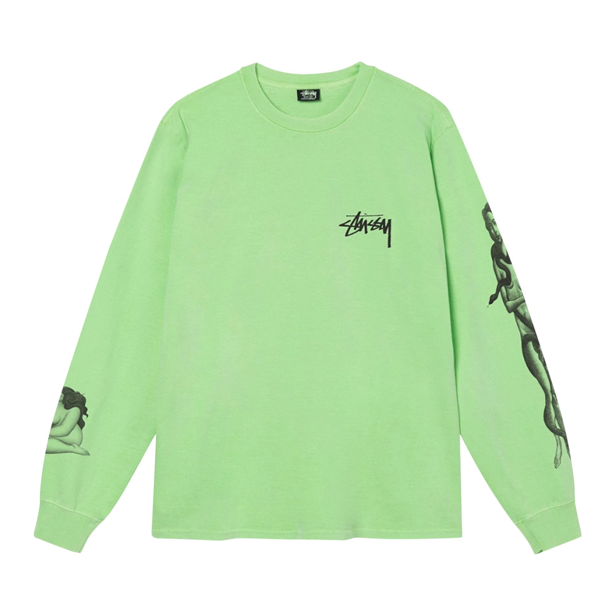 Buy Stussy Venus Pigment Dyed Long-Sleeve Tee 'Green' - 1994810 