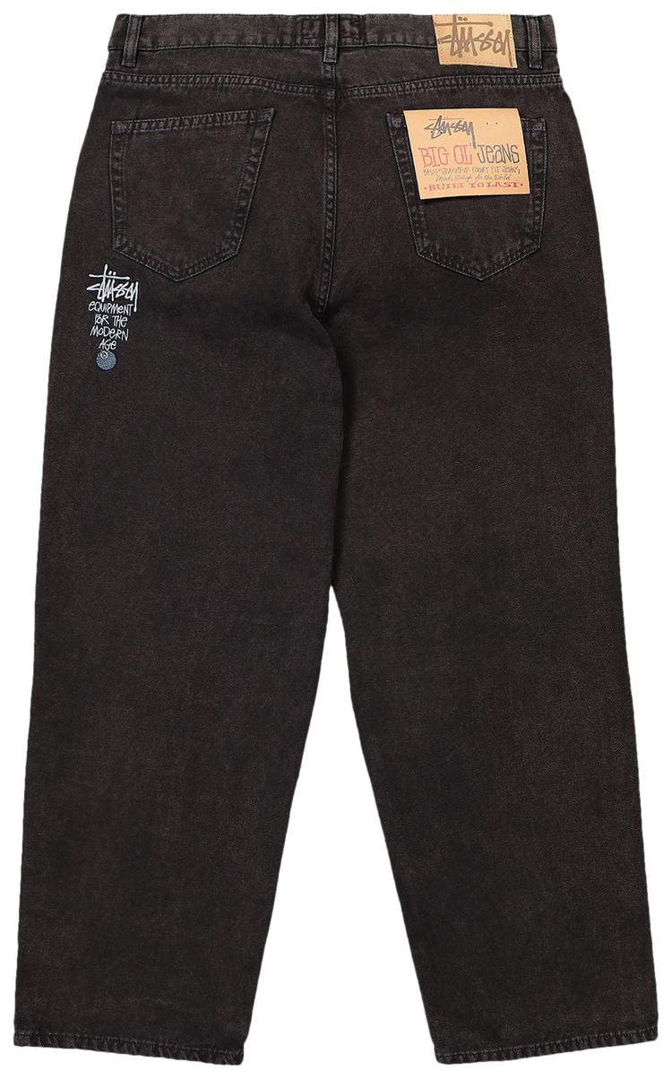 Stussy Washed Canvas Big Ol Jeans Black