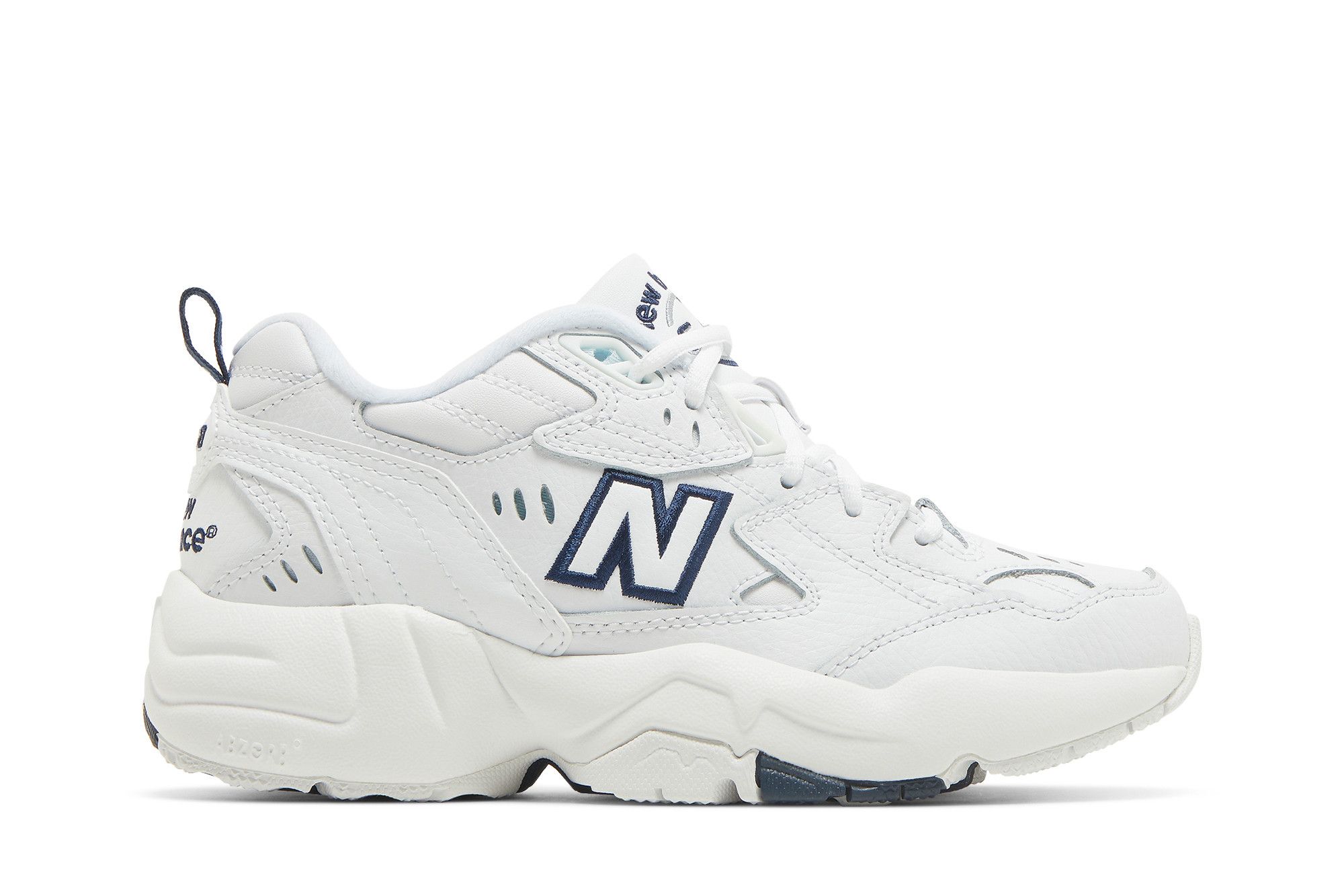 New balance white 2025 & navy 608 trainers