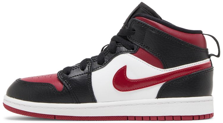 Air Jordan 1 Mid PS Bred Toe
