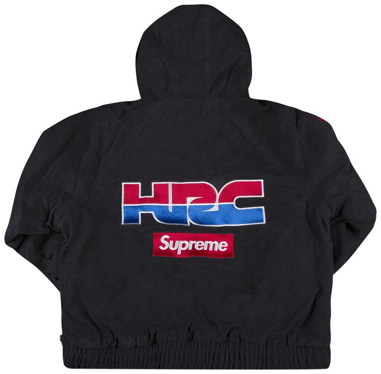 Supreme x Honda Fox Racing Puffy Zip Up Jacket Black