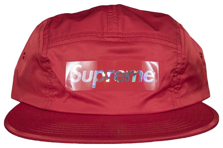 Supreme Holographic Camp Cap Red