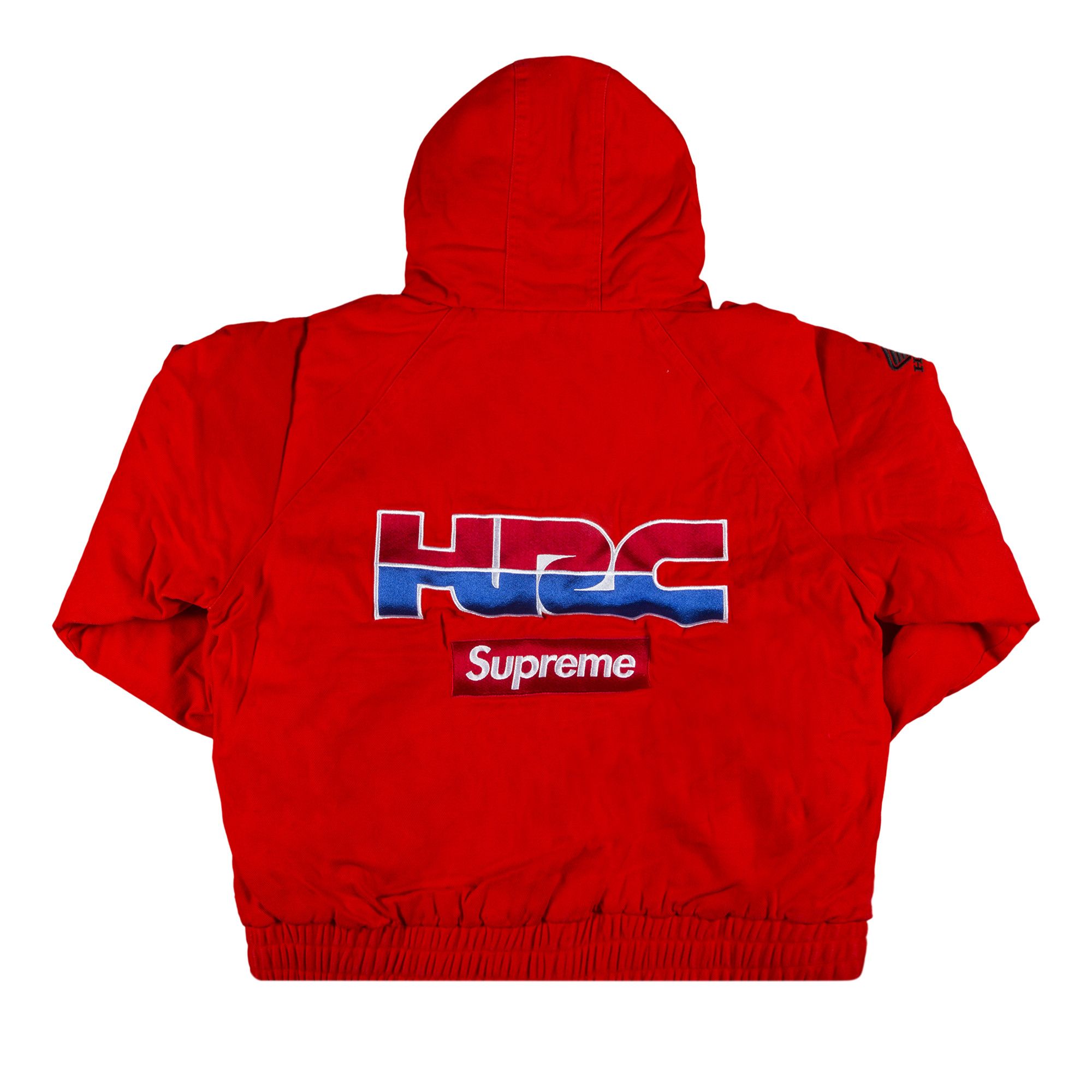 Buy Supreme x Honda Fox Racing Puffy Zip Up Jacket 'Red