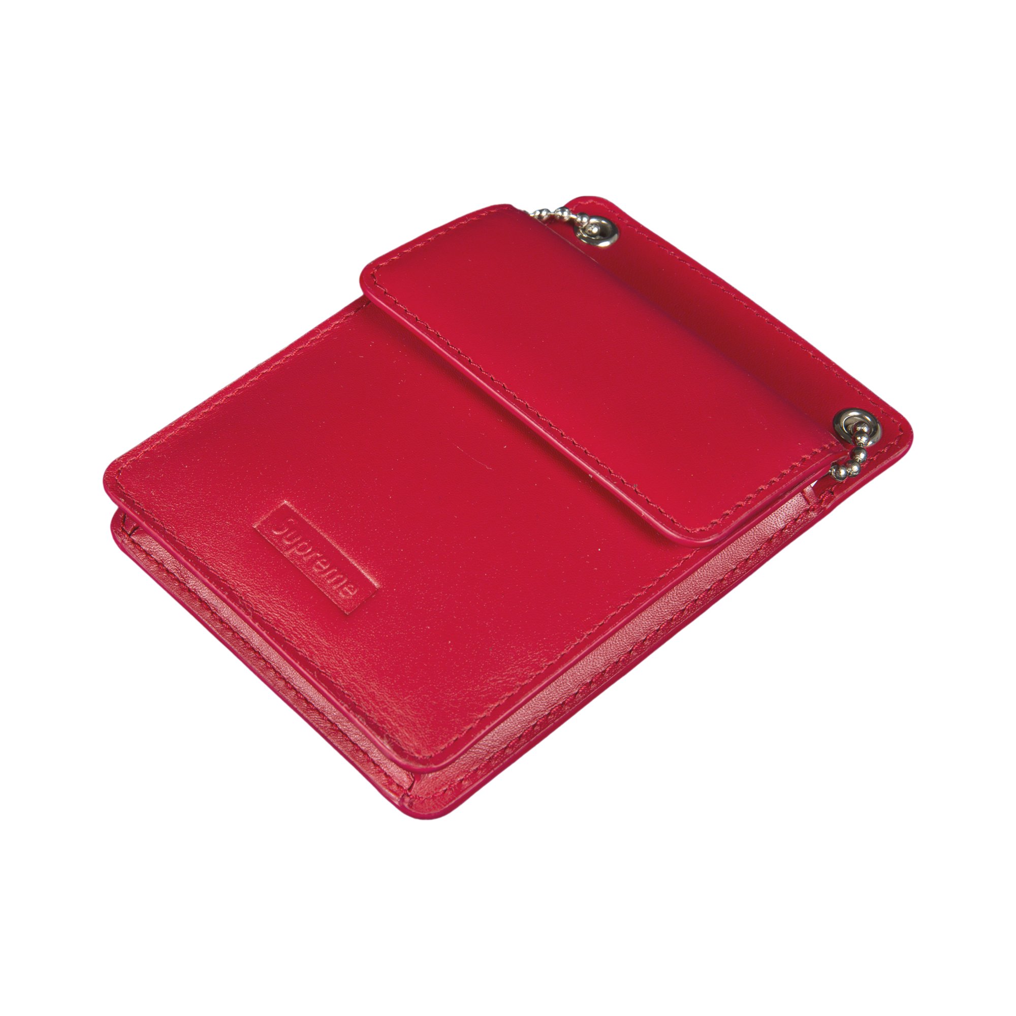 Buy Supreme Leather ID Holder and Wallet 'Red' - FW18A30 RED | GOAT
