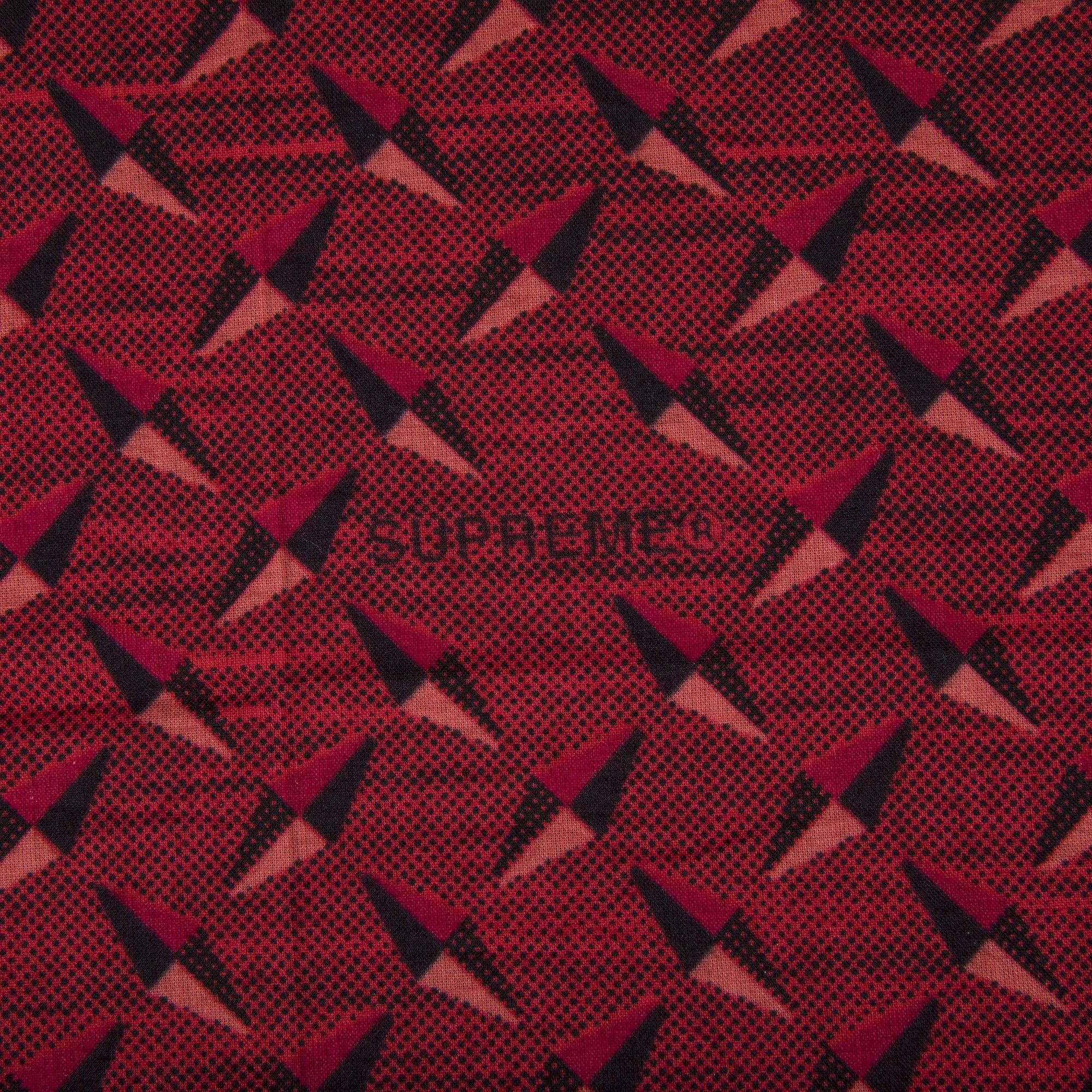 Buy Supreme Diamond Plate Bandana Red SS19A74 RED GOAT