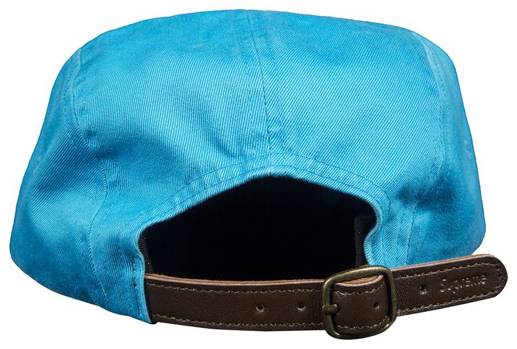 Supreme Washed Chino Twill Camp Cap Neon Blue