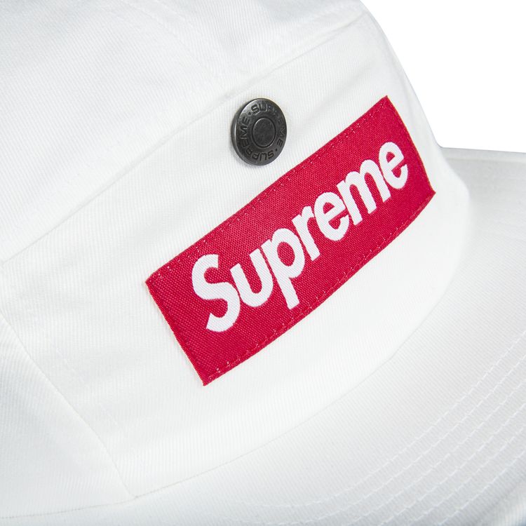 Supreme Snap Button Pocket Camp Cap White