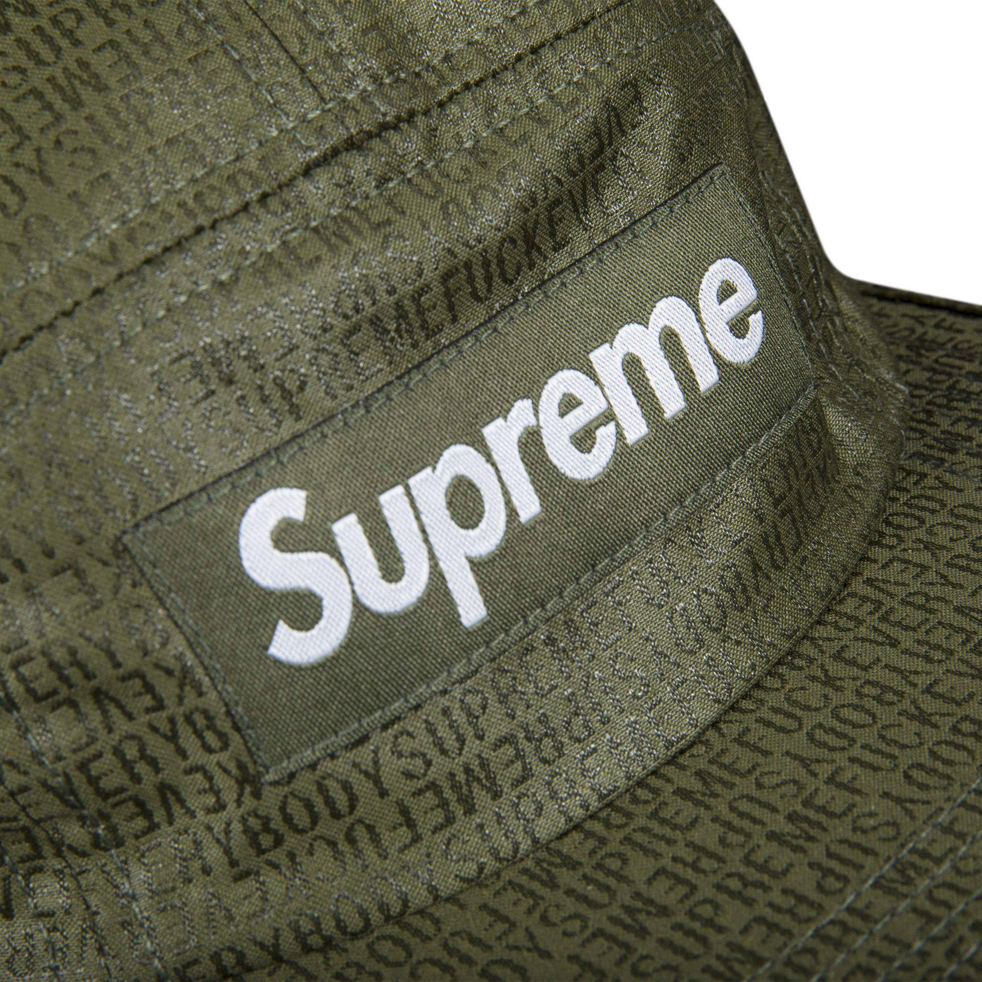 帽子 Supreme Fuck Everybody Jacquard Camp Cap Supreme Fuck Everybody Jacquard Camp Cap White - SS19 - US