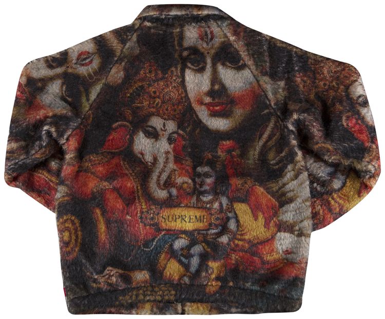 Supreme Ganesha Faux Fur Jacket Black