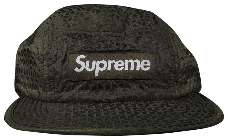 Supreme Geometric Ripstop Camp Cap Olive