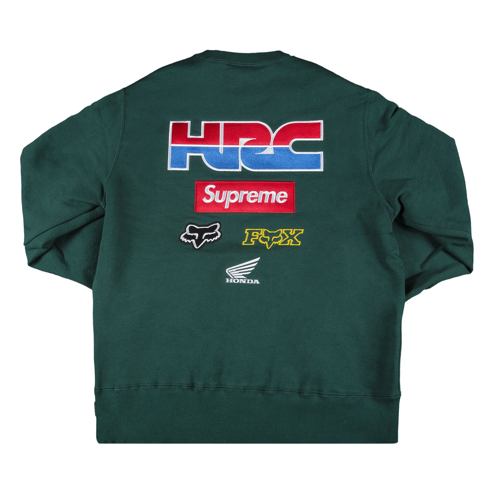 Size xl Supreme x Honda Fox Racing Crewneck 'Green'