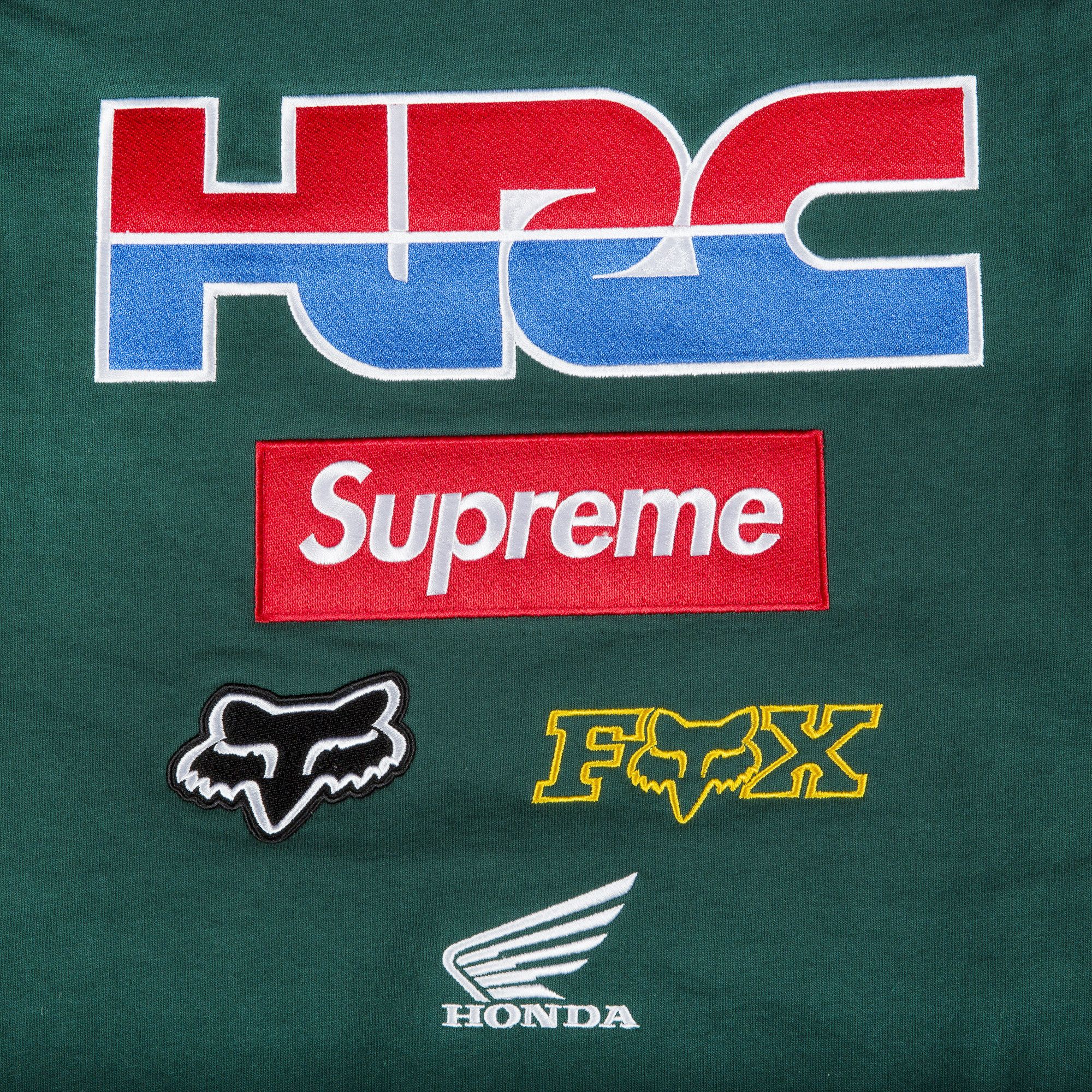 Buy Supreme x Honda Fox Racing Crewneck 'Green' - FW19SW6