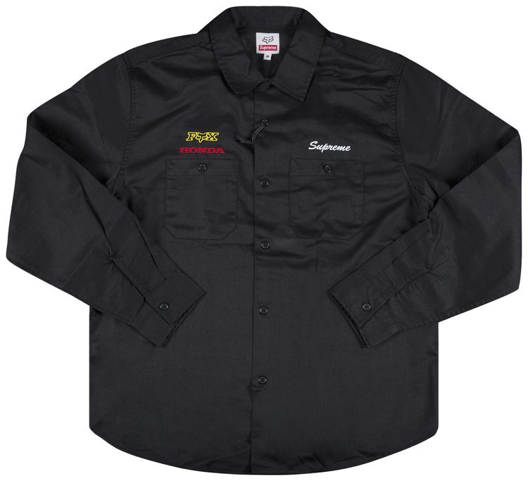Supreme x Honda Fox Racing Work Shirt Black