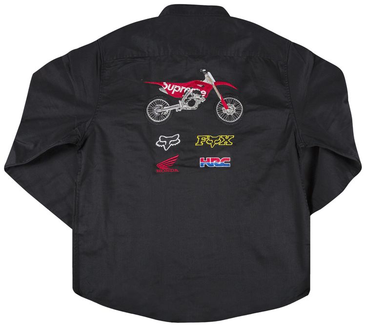 Supreme x Honda Fox Racing Work Shirt Black